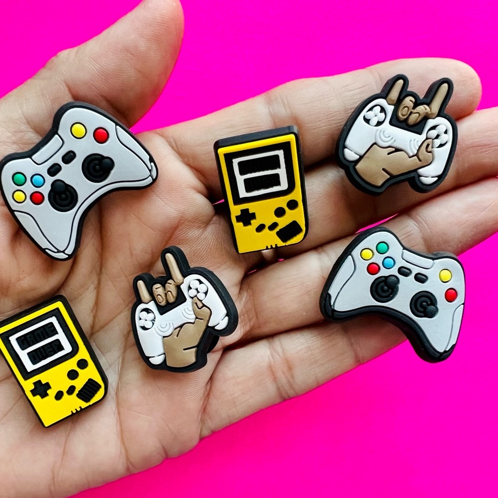 Gamer Croc Charms 6pcs NEW